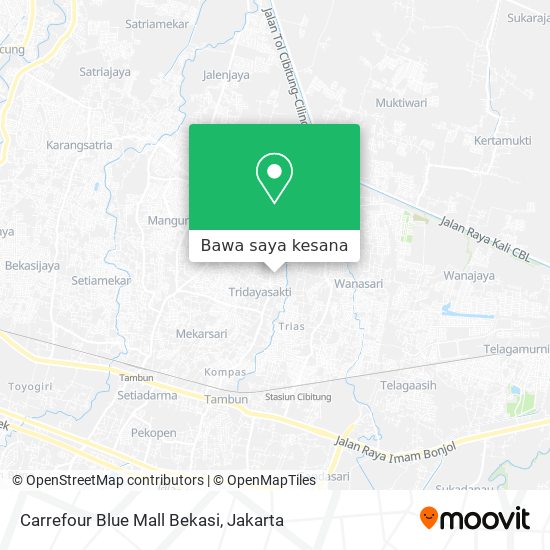 Peta Carrefour Blue Mall Bekasi