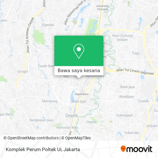 Peta Komplek Perum Poltek Ui