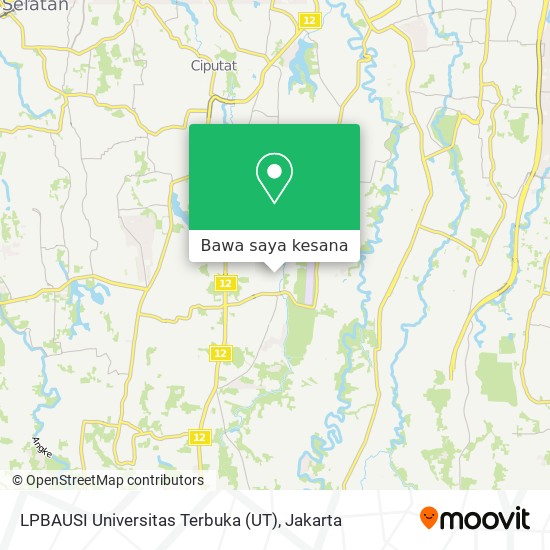 Peta LPBAUSI Universitas Terbuka (UT)