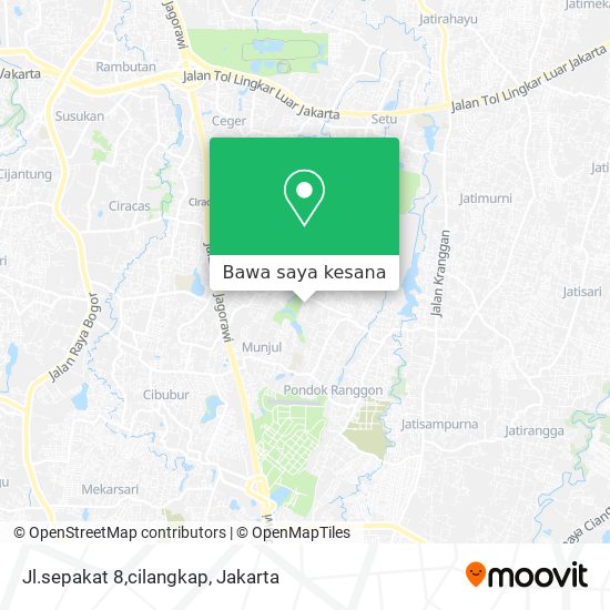 Peta Jl.sepakat 8,cilangkap