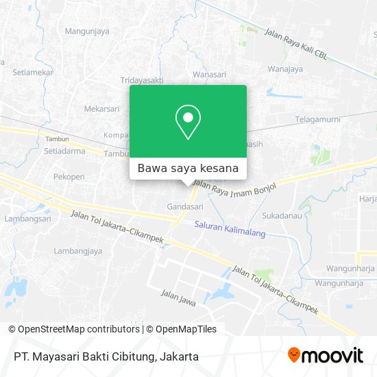 Peta PT. Mayasari Bakti Cibitung