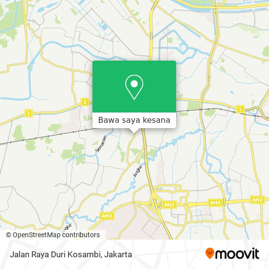 Peta Jalan Raya Duri Kosambi