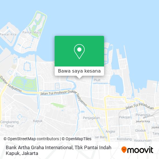 Peta Bank Artha Graha International, Tbk Pantai Indah Kapuk