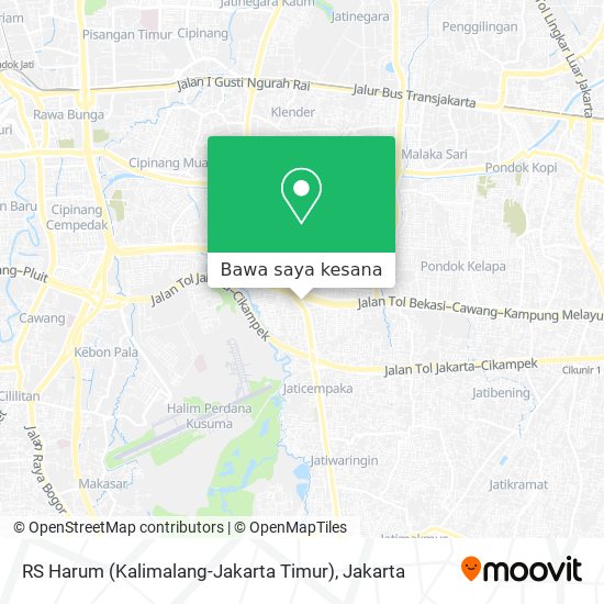 Peta RS Harum (Kalimalang-Jakarta Timur)
