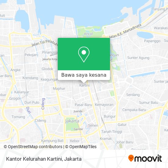 Peta Kantor Kelurahan Kartini