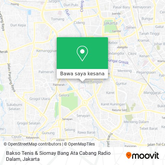 Peta Bakso Tenis & Siomay Bang Ata Cabang Radio Dalam