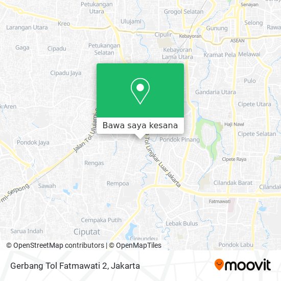 Peta Gerbang Tol Fatmawati 2