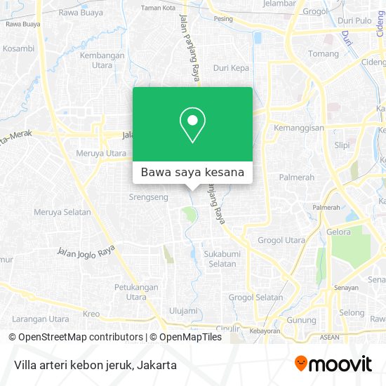 Peta Villa arteri kebon jeruk