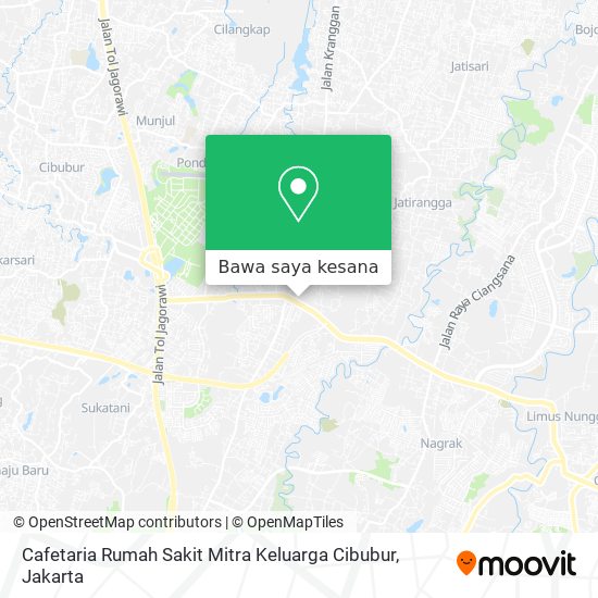Peta Cafetaria Rumah Sakit Mitra Keluarga Cibubur