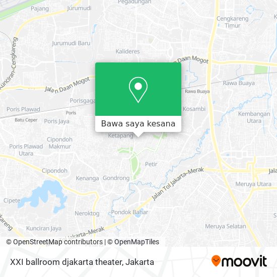 Peta XXI ballroom djakarta theater