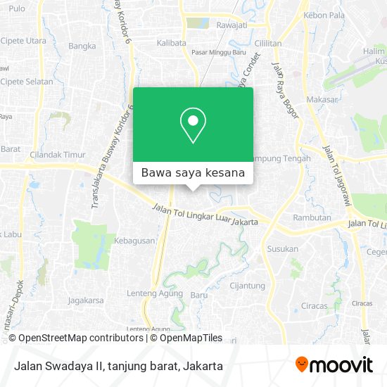 Peta Jalan Swadaya II, tanjung barat