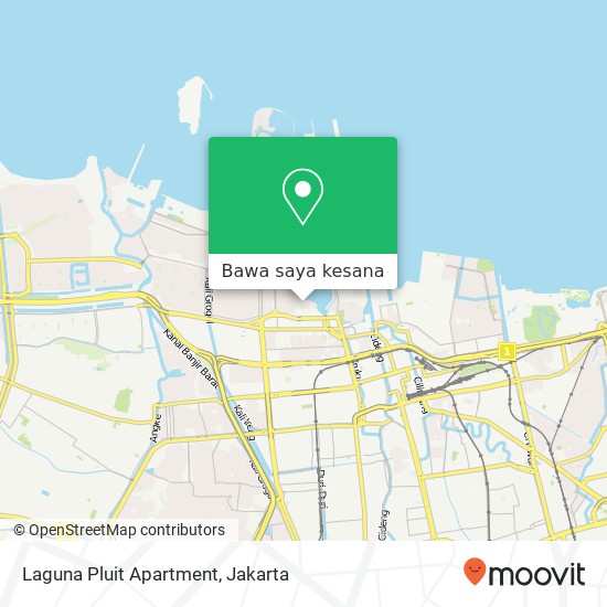 Peta Laguna Pluit Apartment