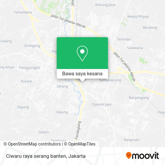 Peta Ciwaru raya serang banten