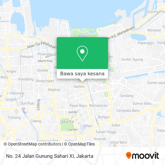 Peta No. 24 Jalan Gunung Sahari XI