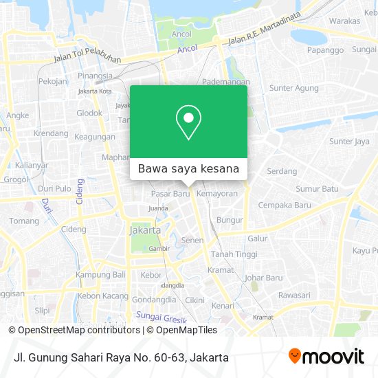 Peta Jl. Gunung Sahari Raya No. 60-63