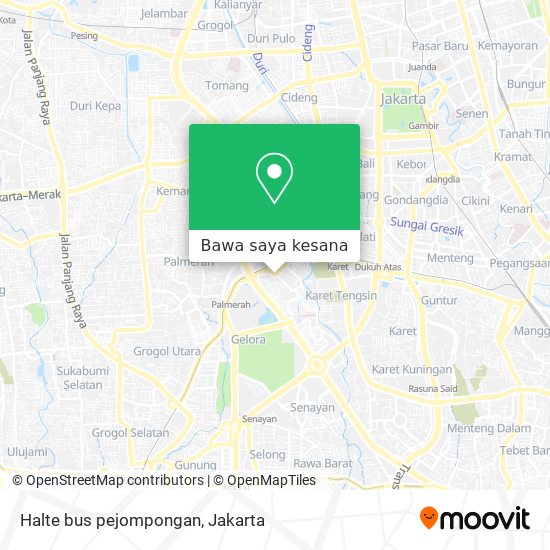 Peta Halte bus pejompongan