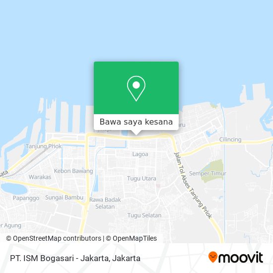 Peta PT. ISM Bogasari - Jakarta