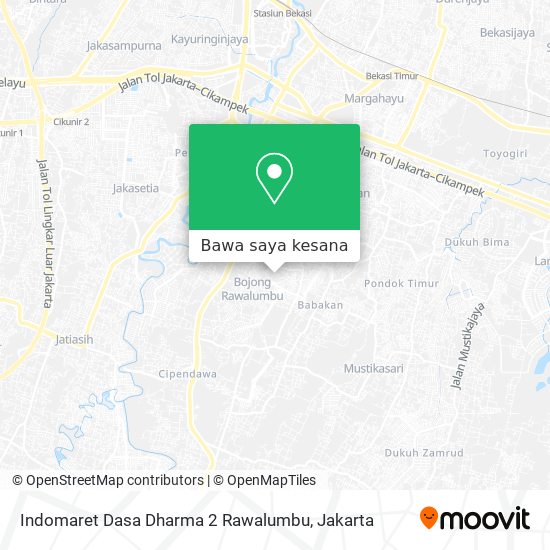 Peta Indomaret Dasa Dharma 2 Rawalumbu