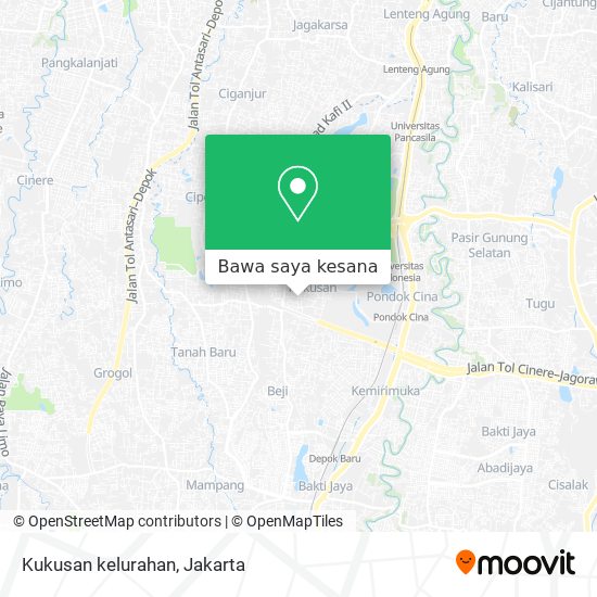 Peta Kukusan kelurahan