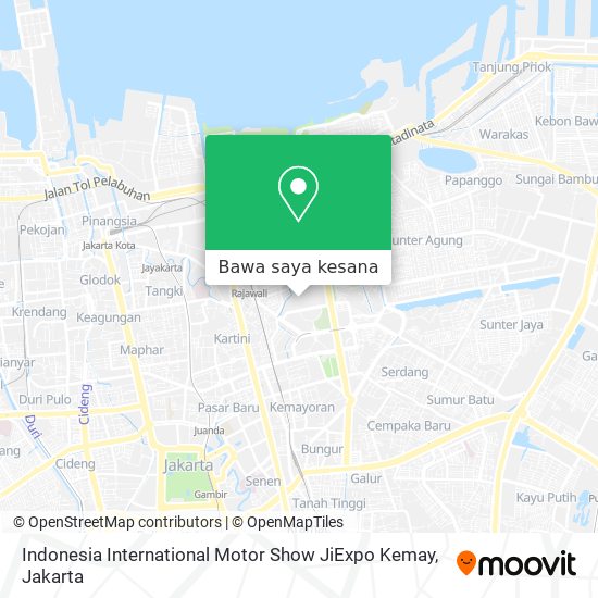 Peta Indonesia International Motor Show JiExpo Kemay