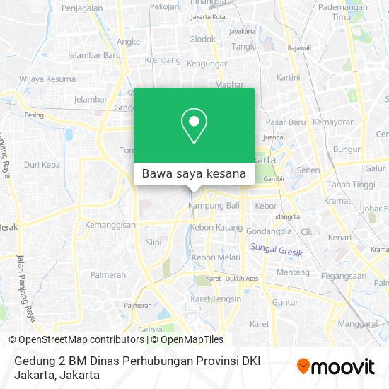Peta Gedung 2 BM Dinas Perhubungan Provinsi DKI Jakarta