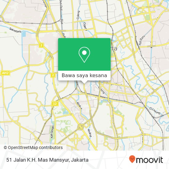 Peta 51 Jalan K.H. Mas Mansyur