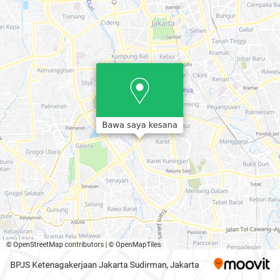 Peta BPJS Ketenagakerjaan Jakarta Sudirman