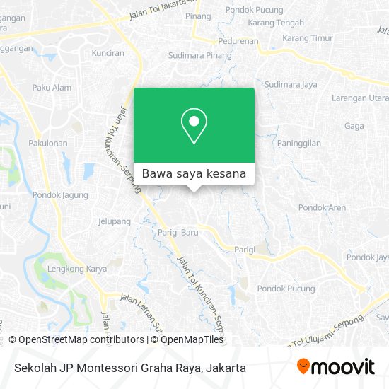Peta Sekolah JP Montessori Graha Raya