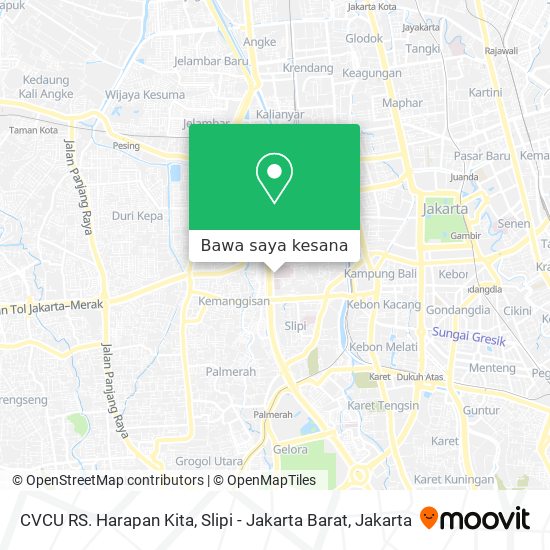 Peta CVCU RS. Harapan Kita, Slipi - Jakarta Barat