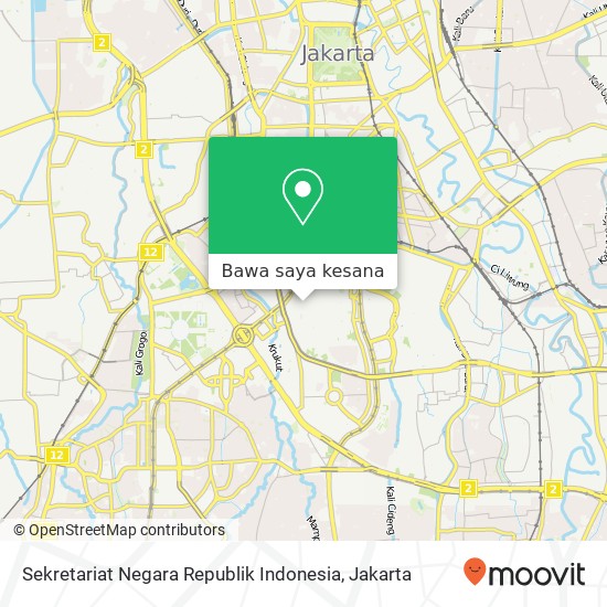 Peta Sekretariat Negara Republik Indonesia