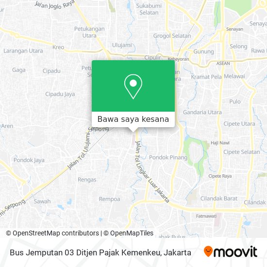Peta Bus Jemputan 03 Ditjen Pajak Kemenkeu