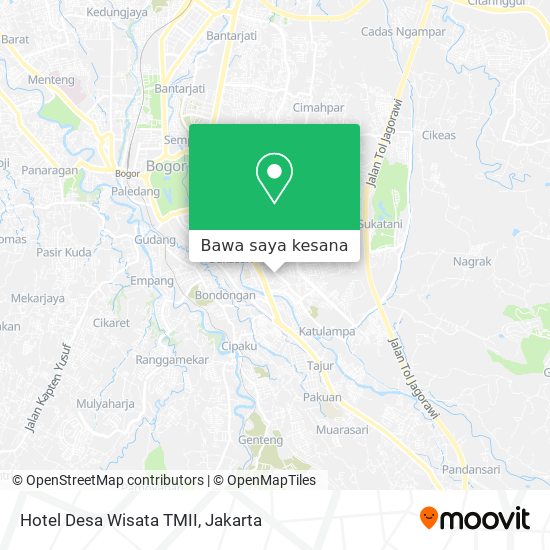 Peta Hotel Desa Wisata TMII