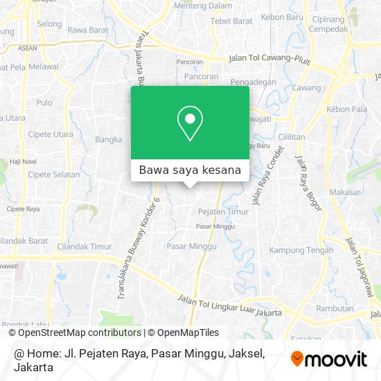 Peta @ Home: Jl. Pejaten Raya, Pasar Minggu, Jaksel