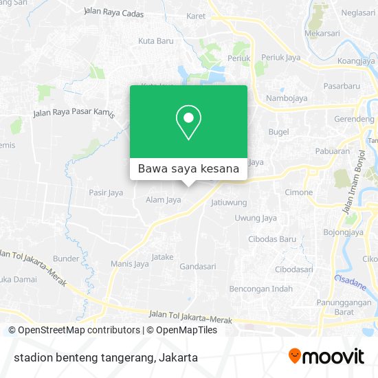 Peta stadion benteng tangerang