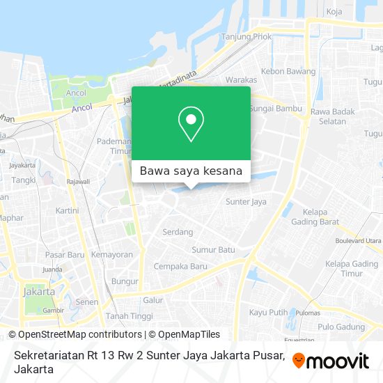 Peta Sekretariatan Rt 13 Rw 2 Sunter Jaya Jakarta Pusar