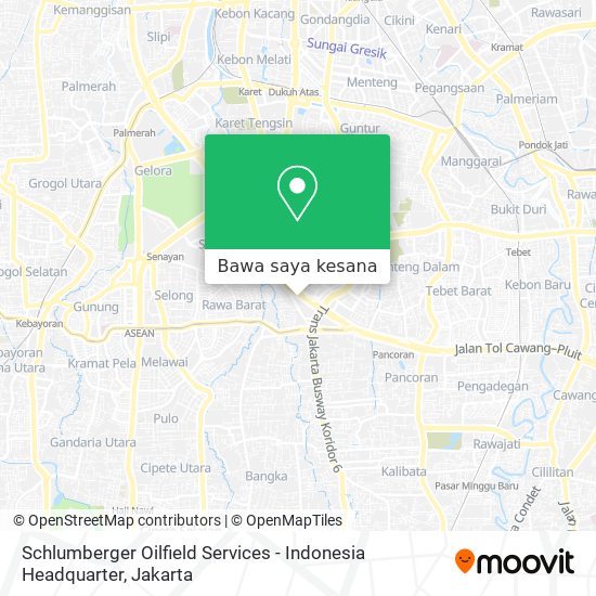 Peta Schlumberger Oilfield Services - Indonesia Headquarter