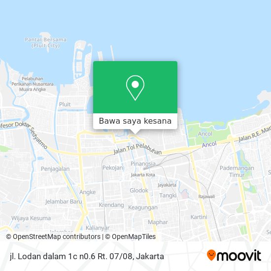 Peta jl. Lodan dalam 1c n0.6 Rt. 07 / 08