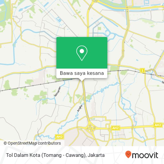 Peta Tol Dalam Kota (Tomang - Cawang)