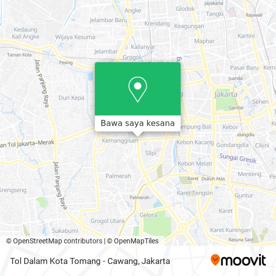 Peta Tol Dalam Kota Tomang - Cawang