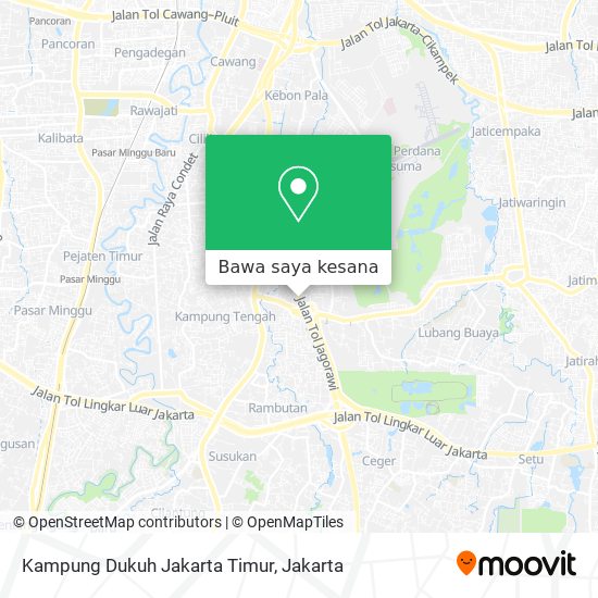 Peta Kampung Dukuh Jakarta Timur