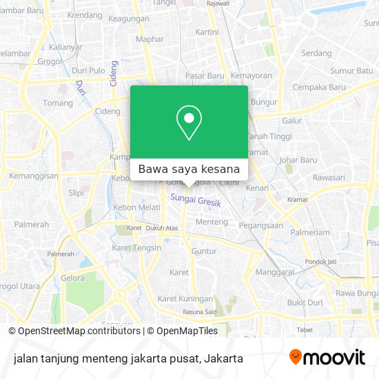 Peta jalan tanjung menteng jakarta pusat