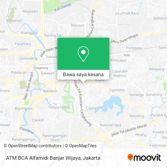 Peta ATM BCA Alfamidi Banjar Wijaya