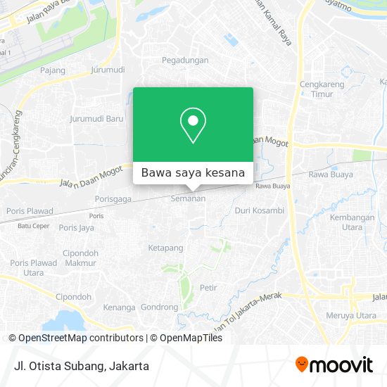 Peta Jl. Otista Subang