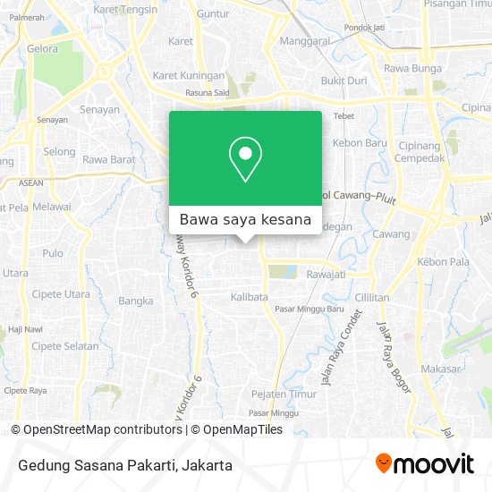 Peta Gedung Sasana Pakarti