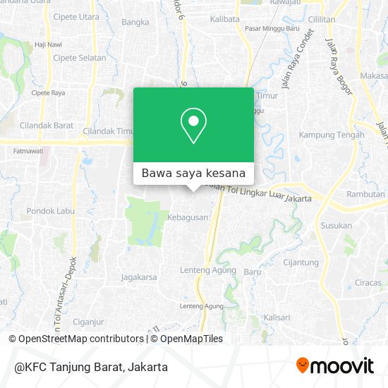 Peta @KFC Tanjung Barat