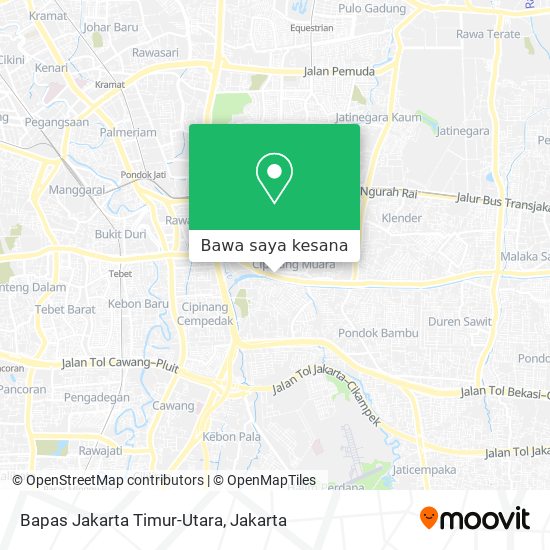 Peta Bapas Jakarta Timur-Utara