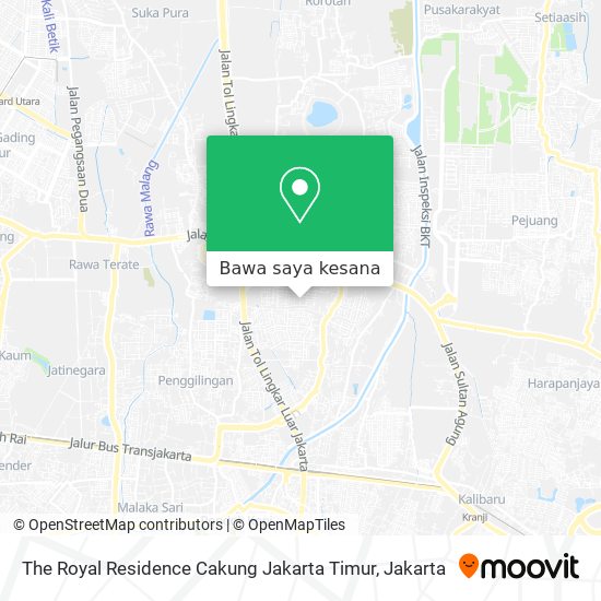 Peta The Royal Residence Cakung Jakarta Timur