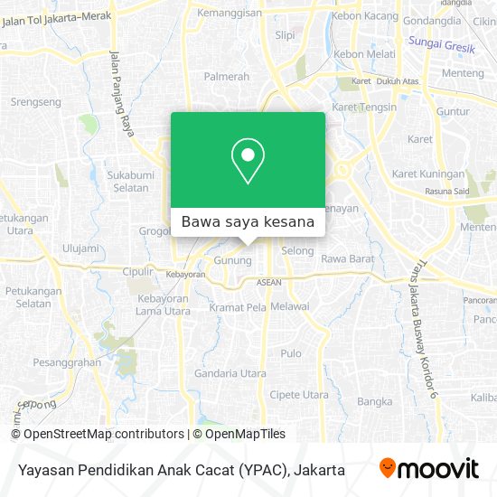 Peta Yayasan Pendidikan Anak Cacat (YPAC)