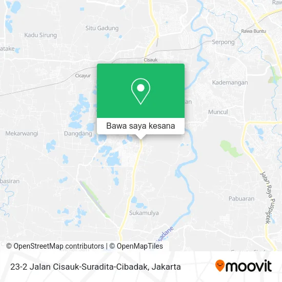Peta 23-2 Jalan Cisauk-Suradita-Cibadak