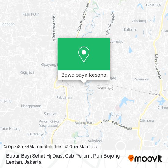 Peta Bubur Bayi Sehat Hj Dias. Cab Perum. Puri Bojong Lestari